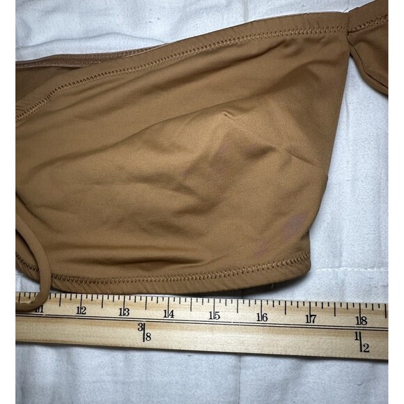 SKIMS Recycled Swim Long Sleeve Bikini Top Almond Women's SIZE 3X NWT - Picture 8 of 9